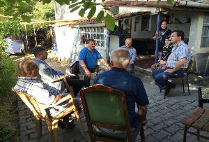 Korucuköy Mahalle Sakinlerinden Can ACARLI'nın Babası İçin Evine Taziye Ziyareti