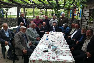 İlçe başkanımız sayın İlhan OCAKLI Dere köyleri muhtarları ile 